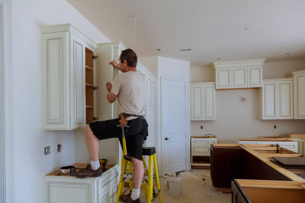 Kitchen island installation in Bay Pines by JMT Kitchen Cabinet
